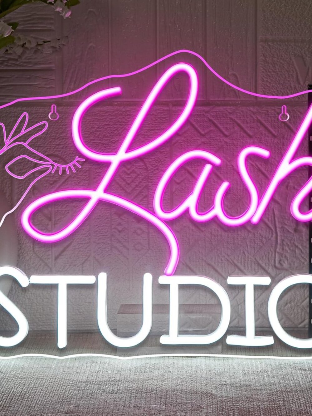 Lash Studio Neon Sign Eyelashes Room Neon Signs Lash Tech Gifts